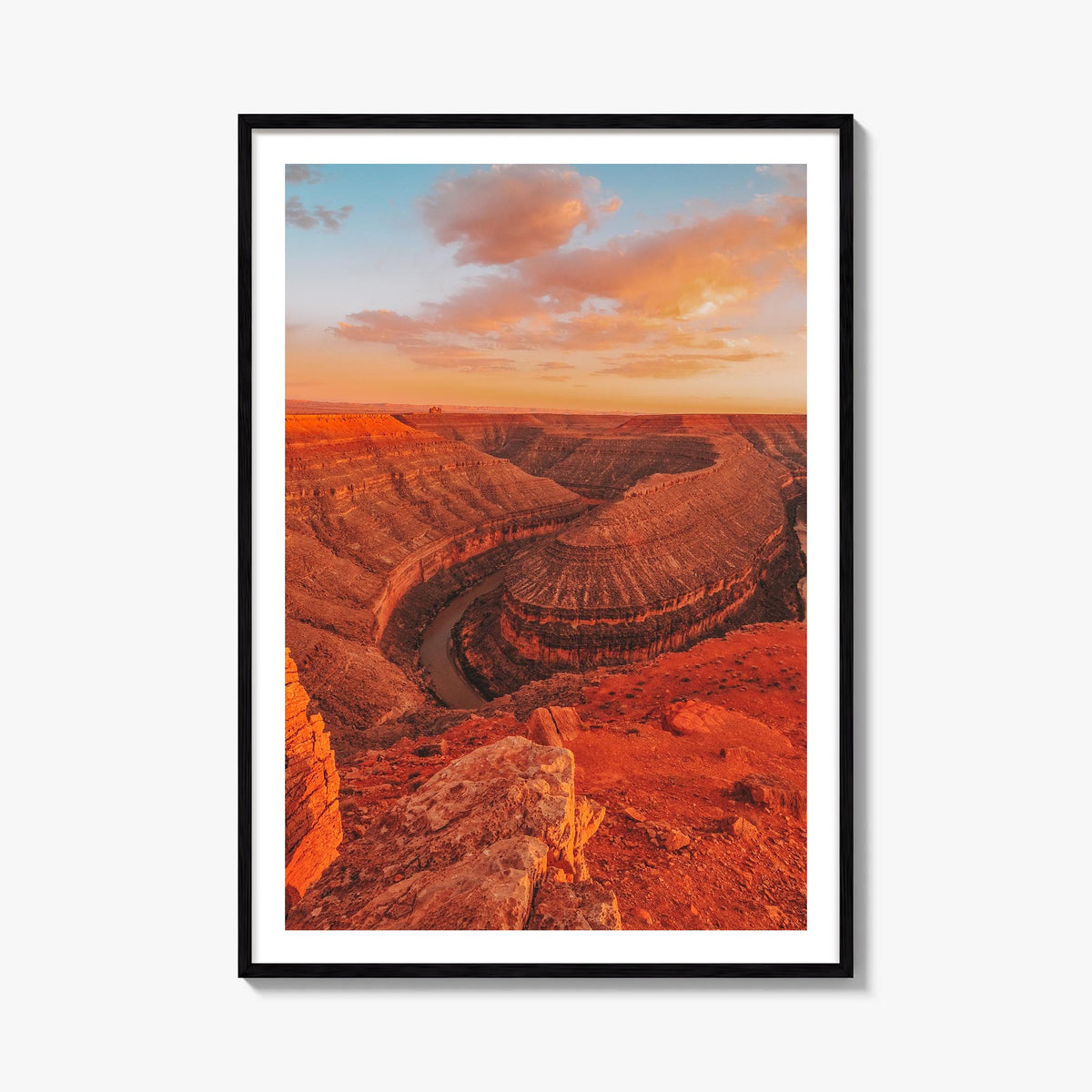 San Juan no. 3 colorful photo poster of Puerto Rico – vertical wall art, unframed print shown in interior mockup
