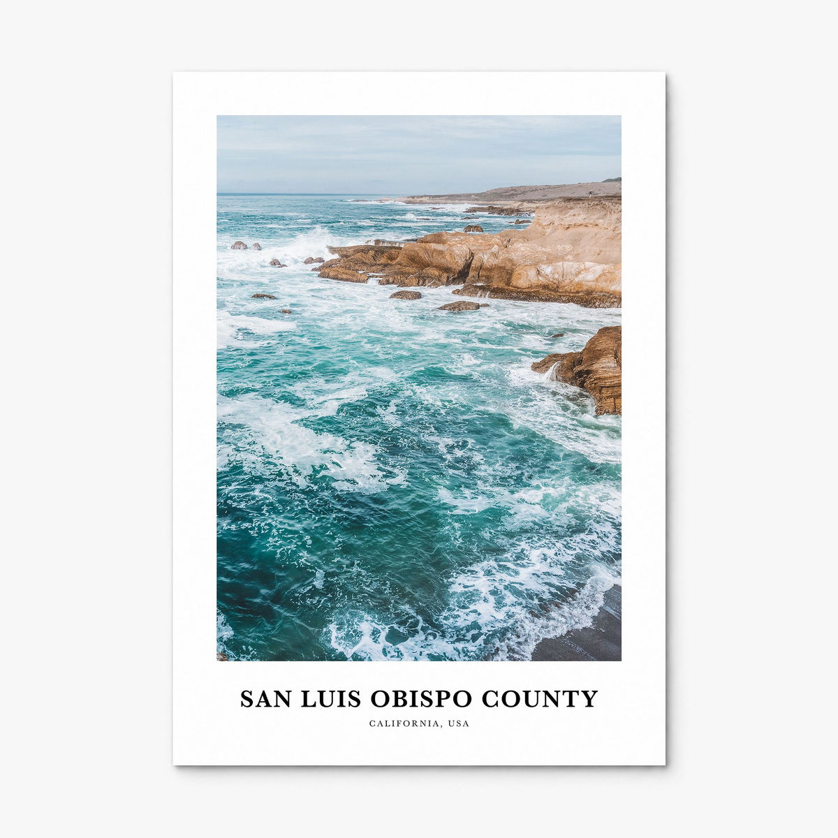 San Luis Obispo County Classic Poster, print only (unframed)