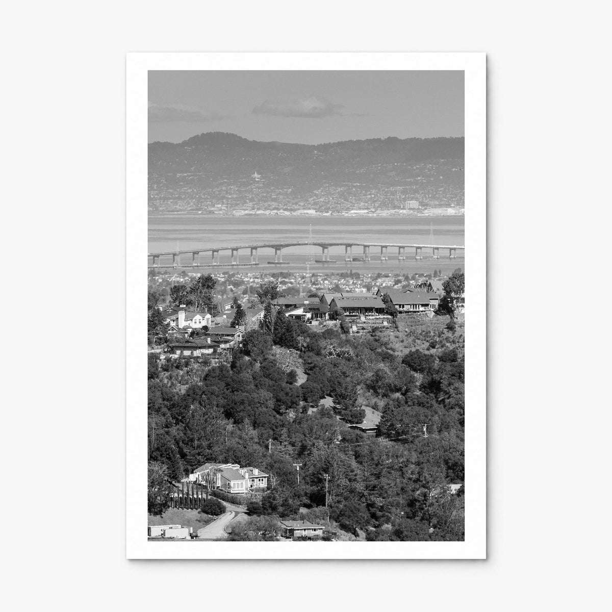 San Mateo Photo Poster, print only (unframed), white border