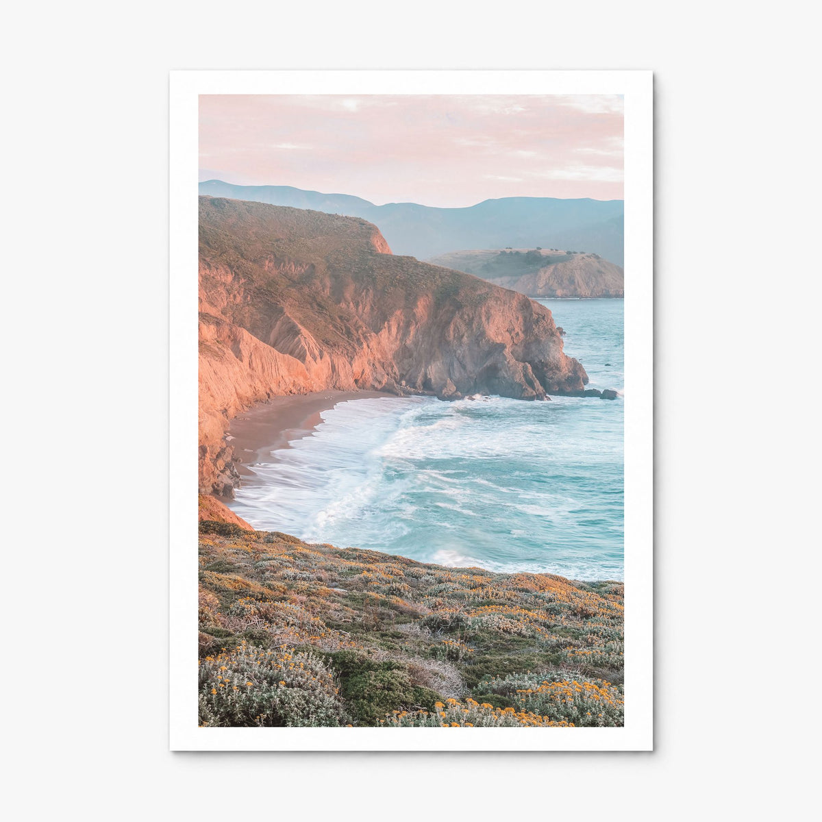 San Mateo Photo Poster, print only (unframed), white border