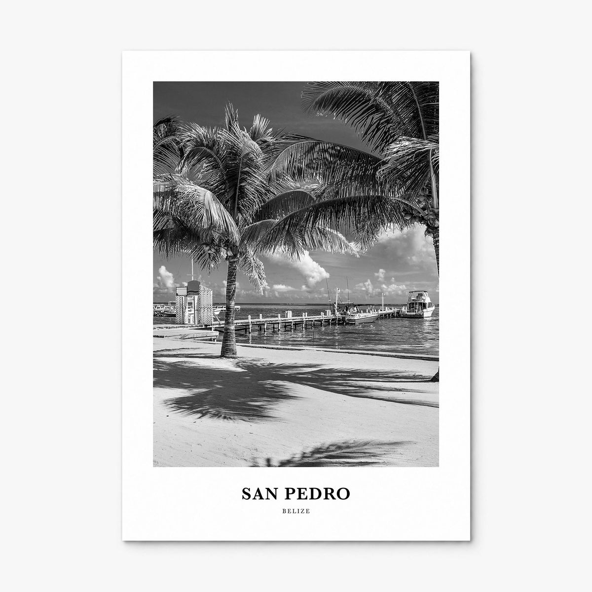 San Pedro, Belize Classic Poster, print only (unframed)