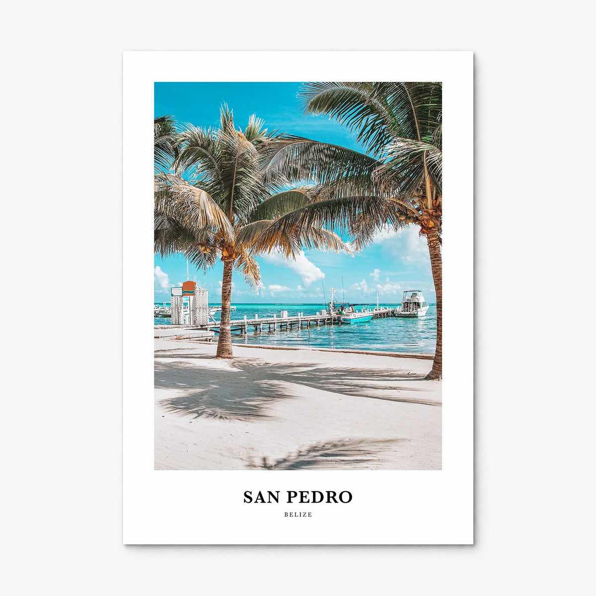 San Pedro, Belize Classic Poster, print only (unframed)