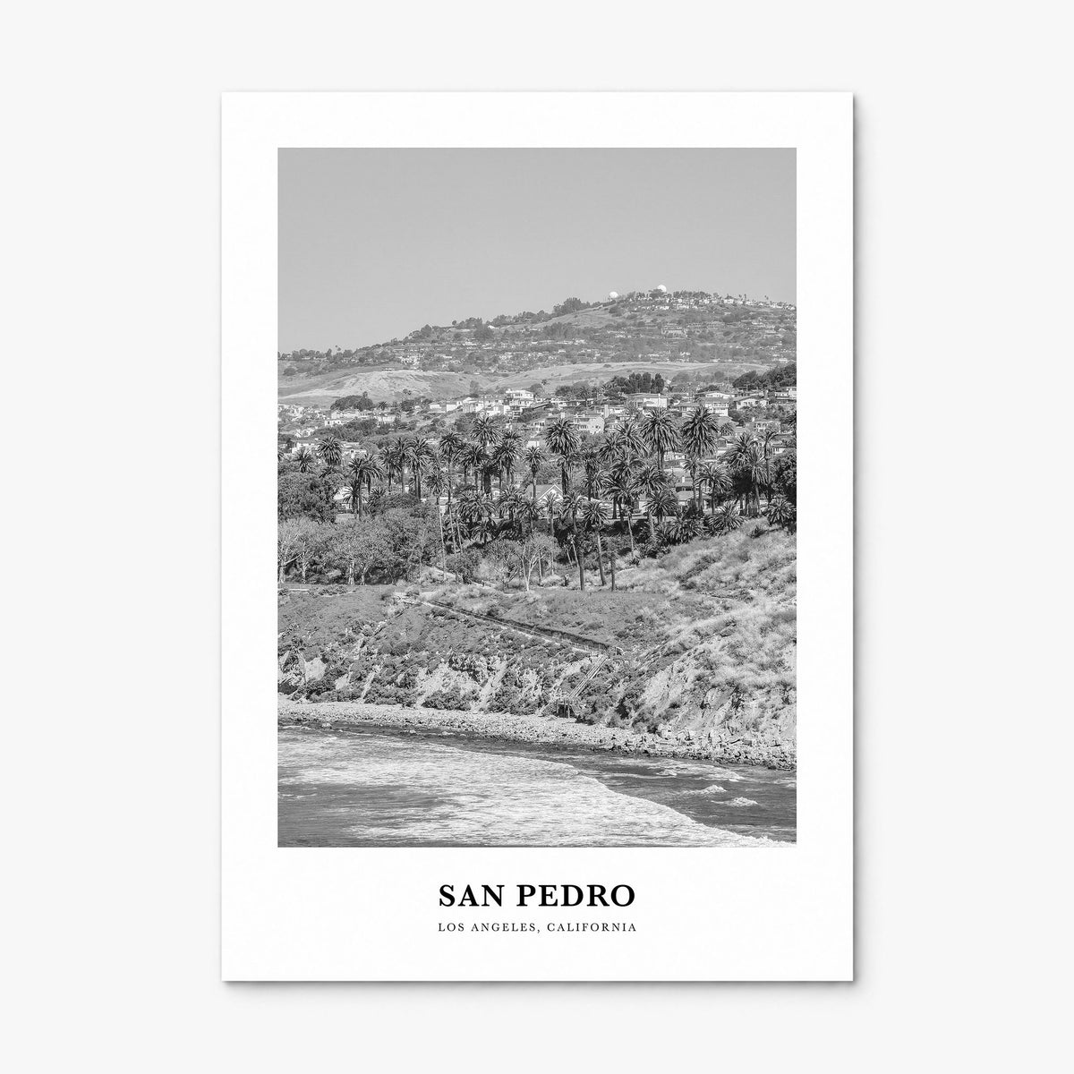 San Pedro, California Classic No 1 Poster, print only (unframed)