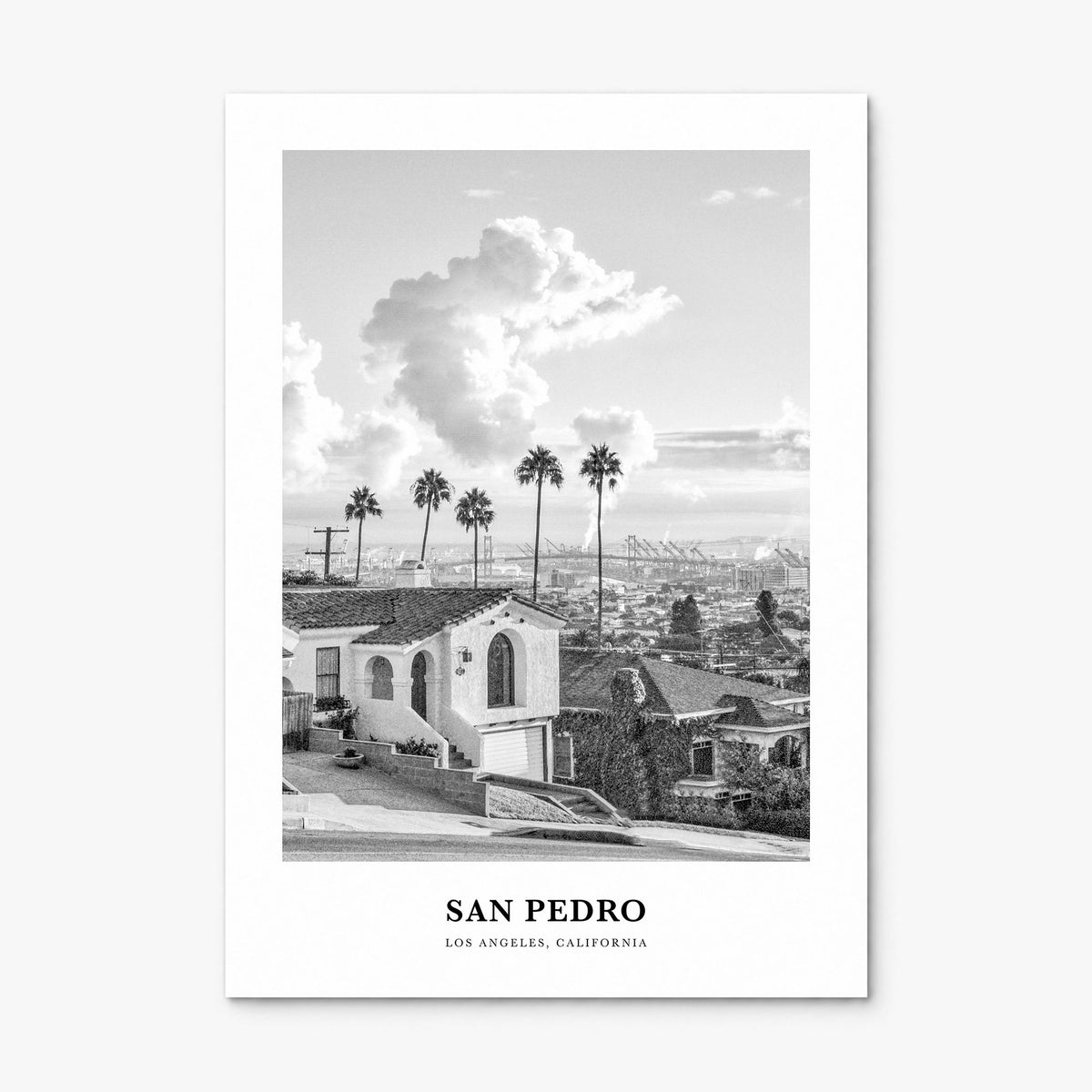San Pedro, California Classic No 2 Poster, print only (unframed)