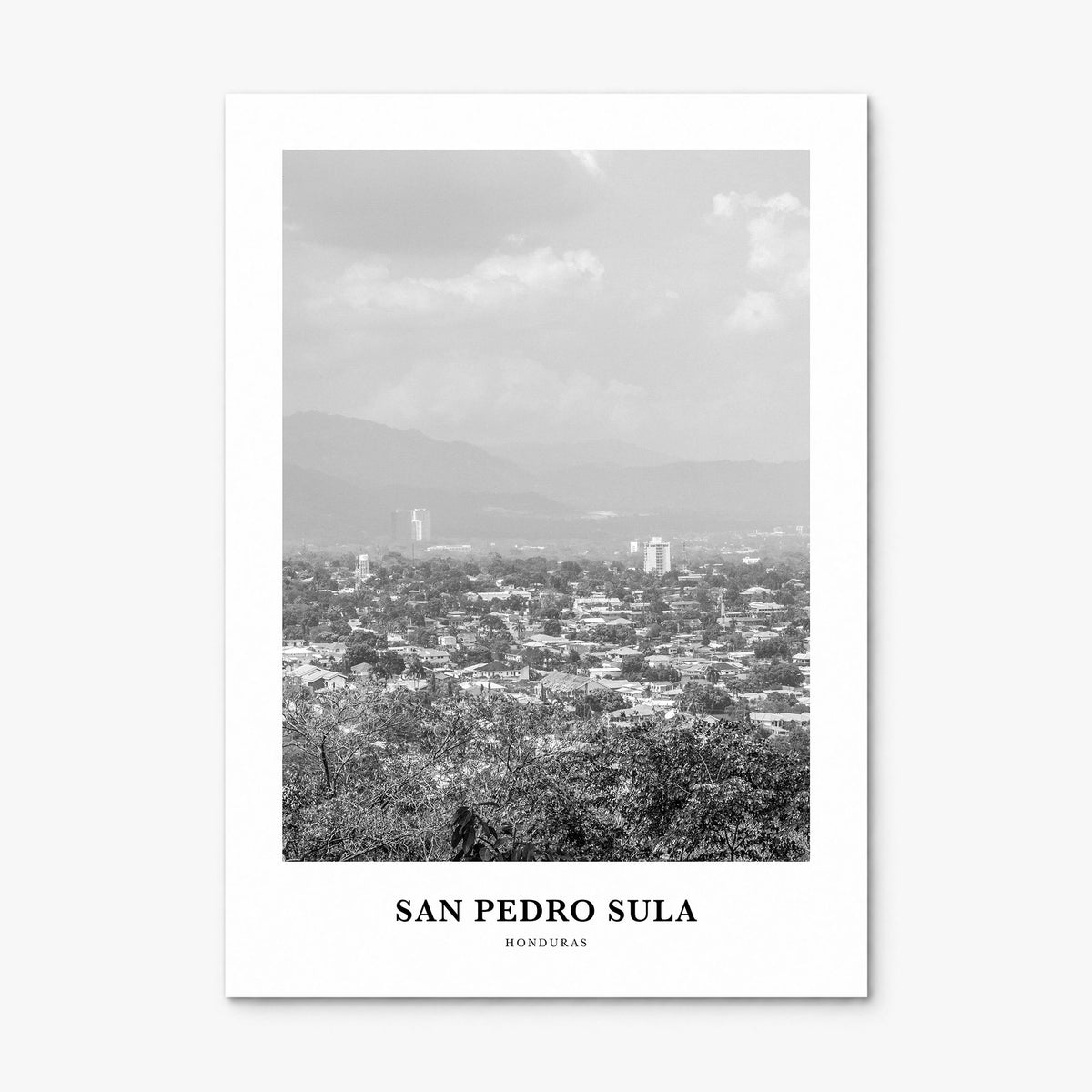 San Pedro Sula Classic Poster, print only (unframed)