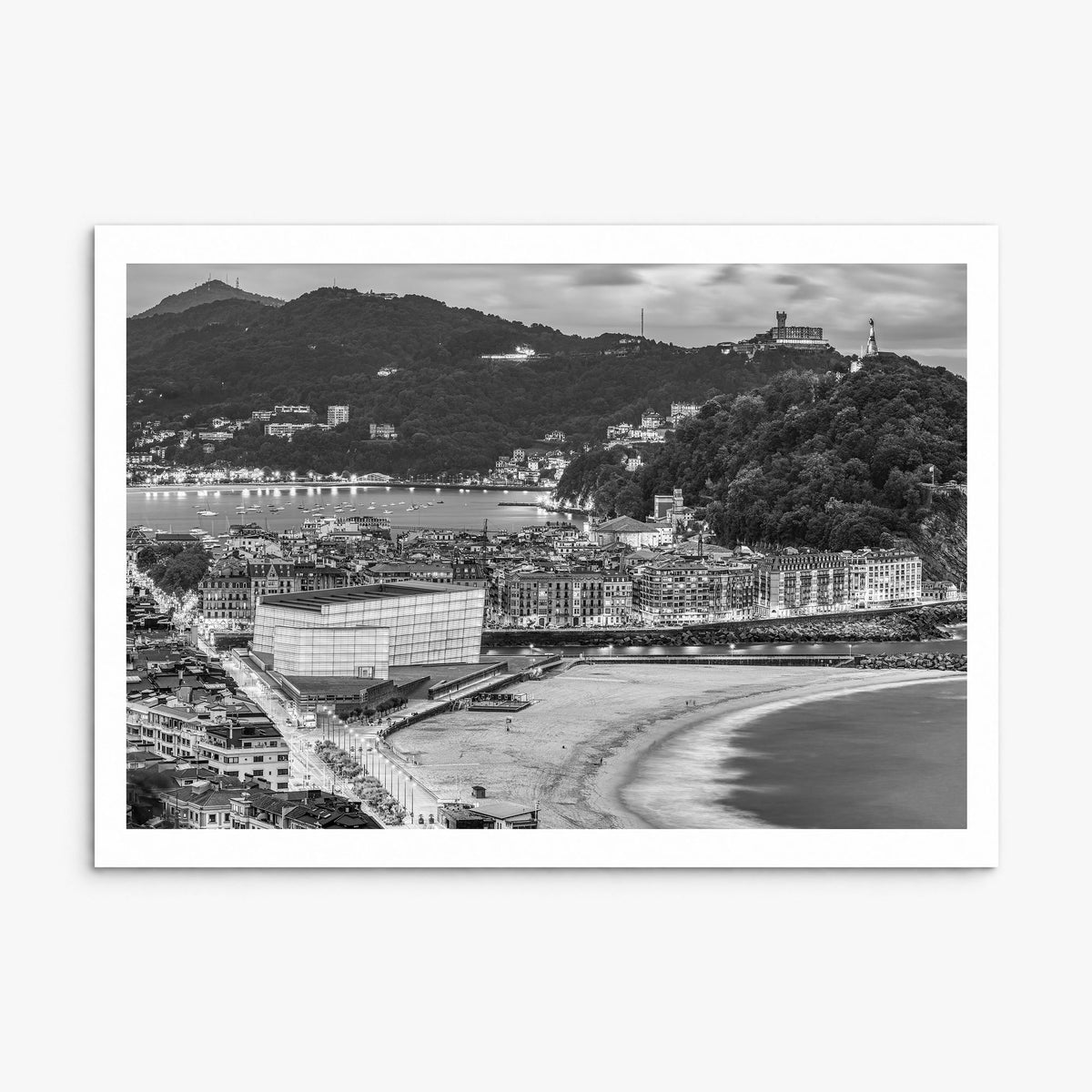 San Sebastián Photo Poster, print only (unframed), white border