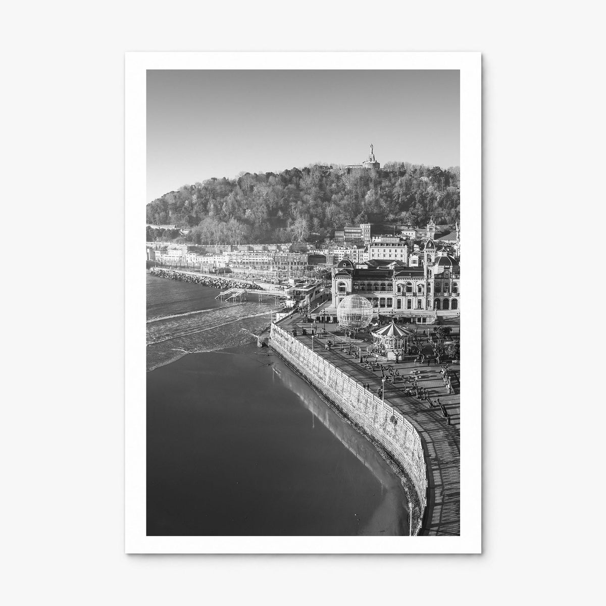 San Sebastián Photo Poster, print only (unframed), white border