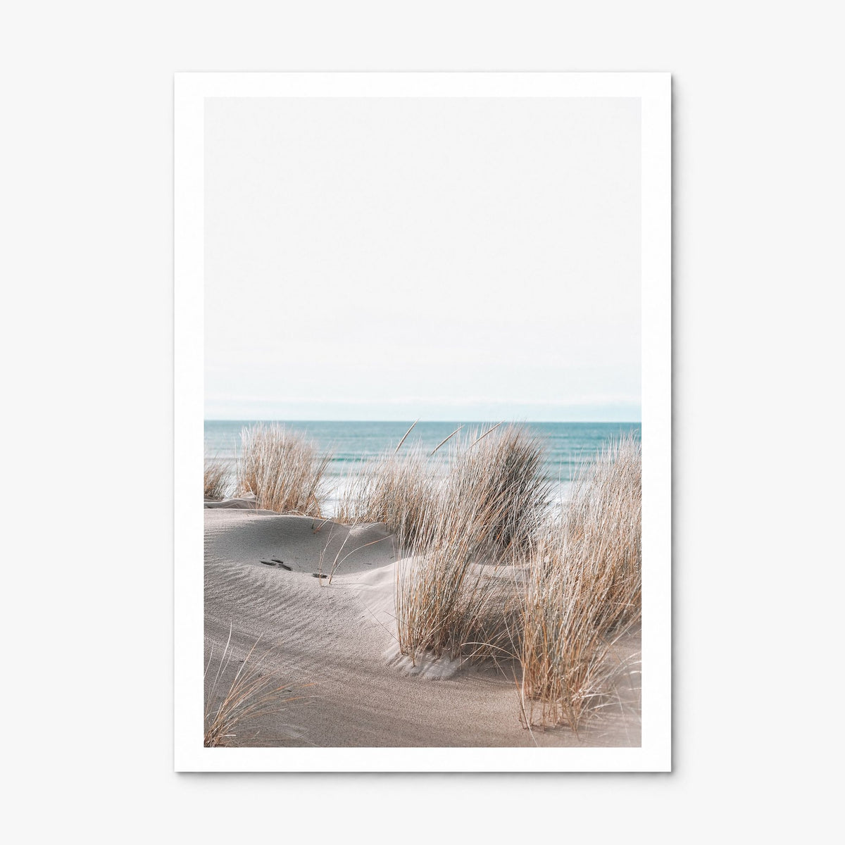 Sandy Beach Photo No 1 Poster, print only (unframed), white border