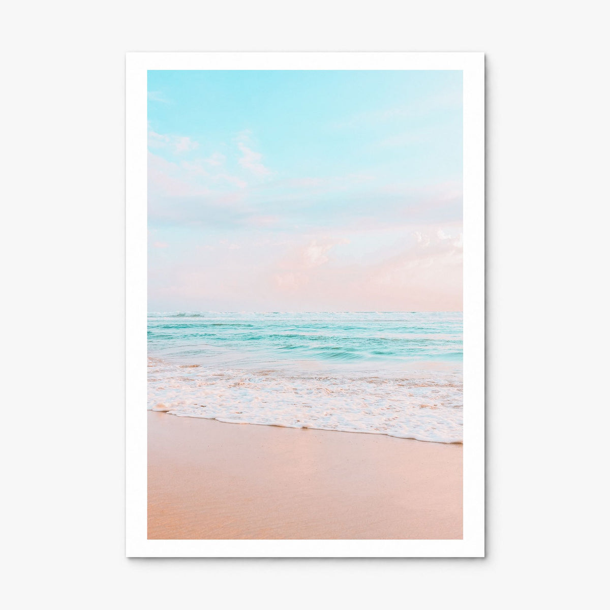 Sandy Beach Photo No 4 Poster, print only (unframed), white border