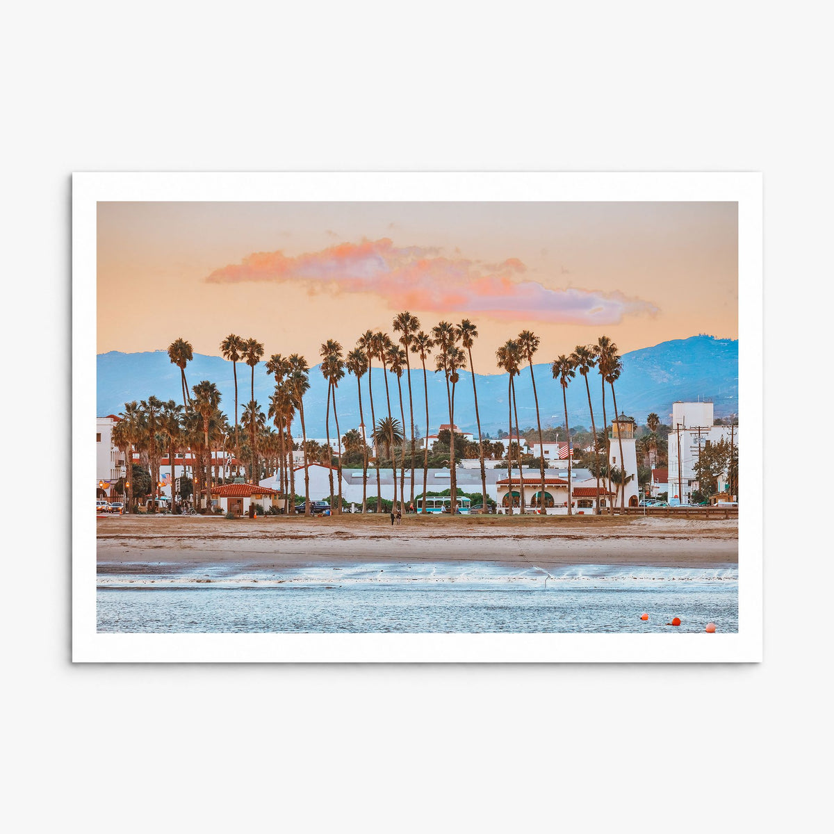 Santa Barbara Photo Poster, print only (unframed), white border