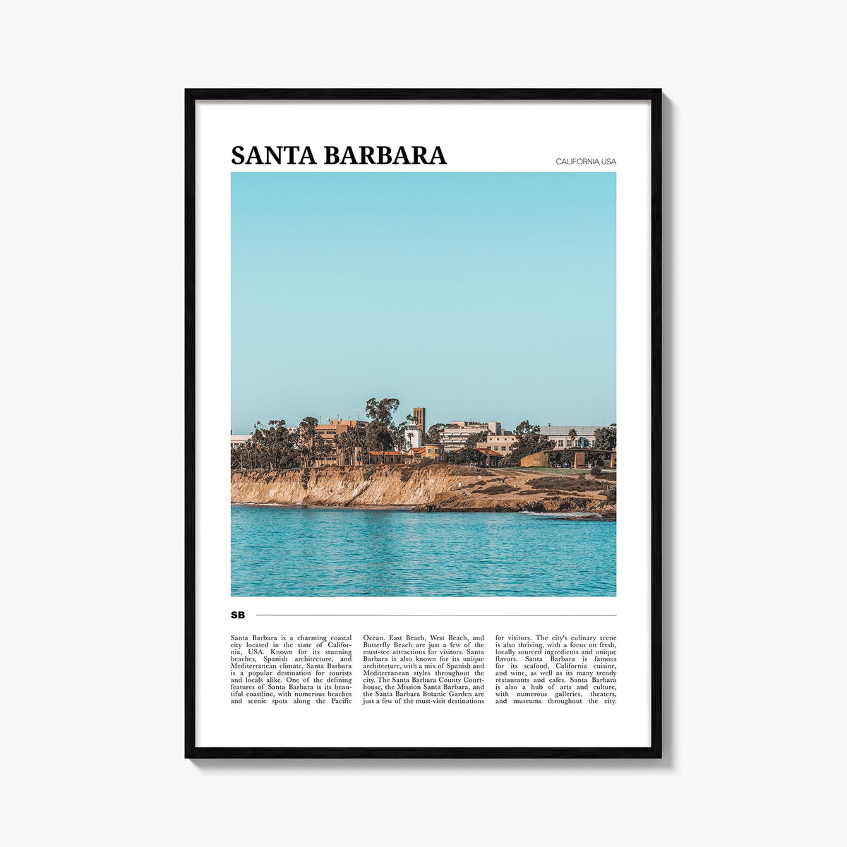 Santa Barbara Travel No 2 Poster