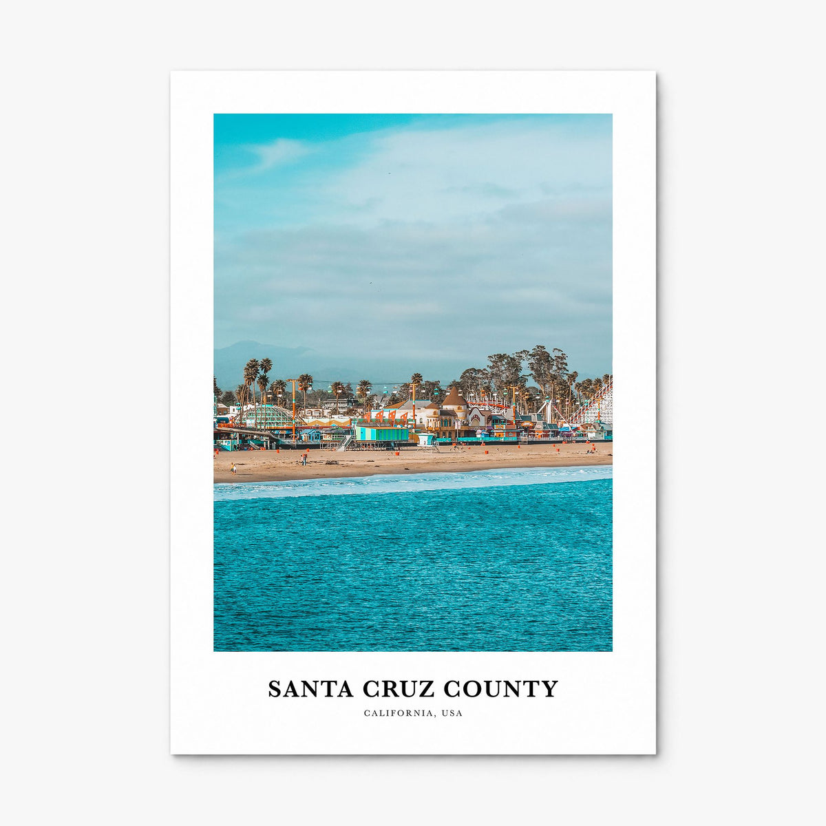 Santa Cruz County Classic Poster, print only (unframed)