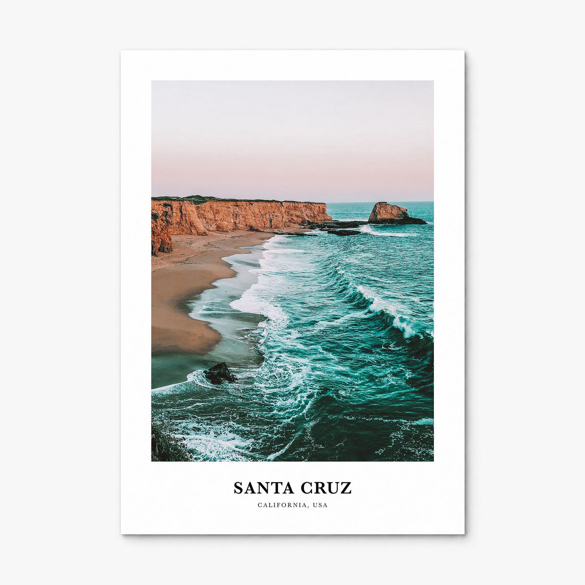 Santa Cruz, California Classic No 1 Poster, print only (unframed)