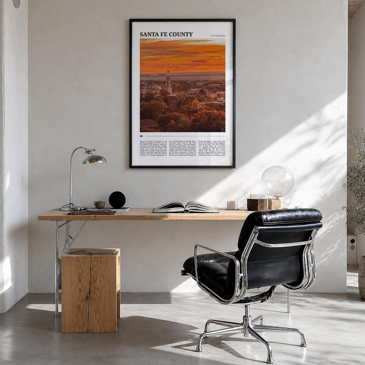 Santa Fe County Travel Poster