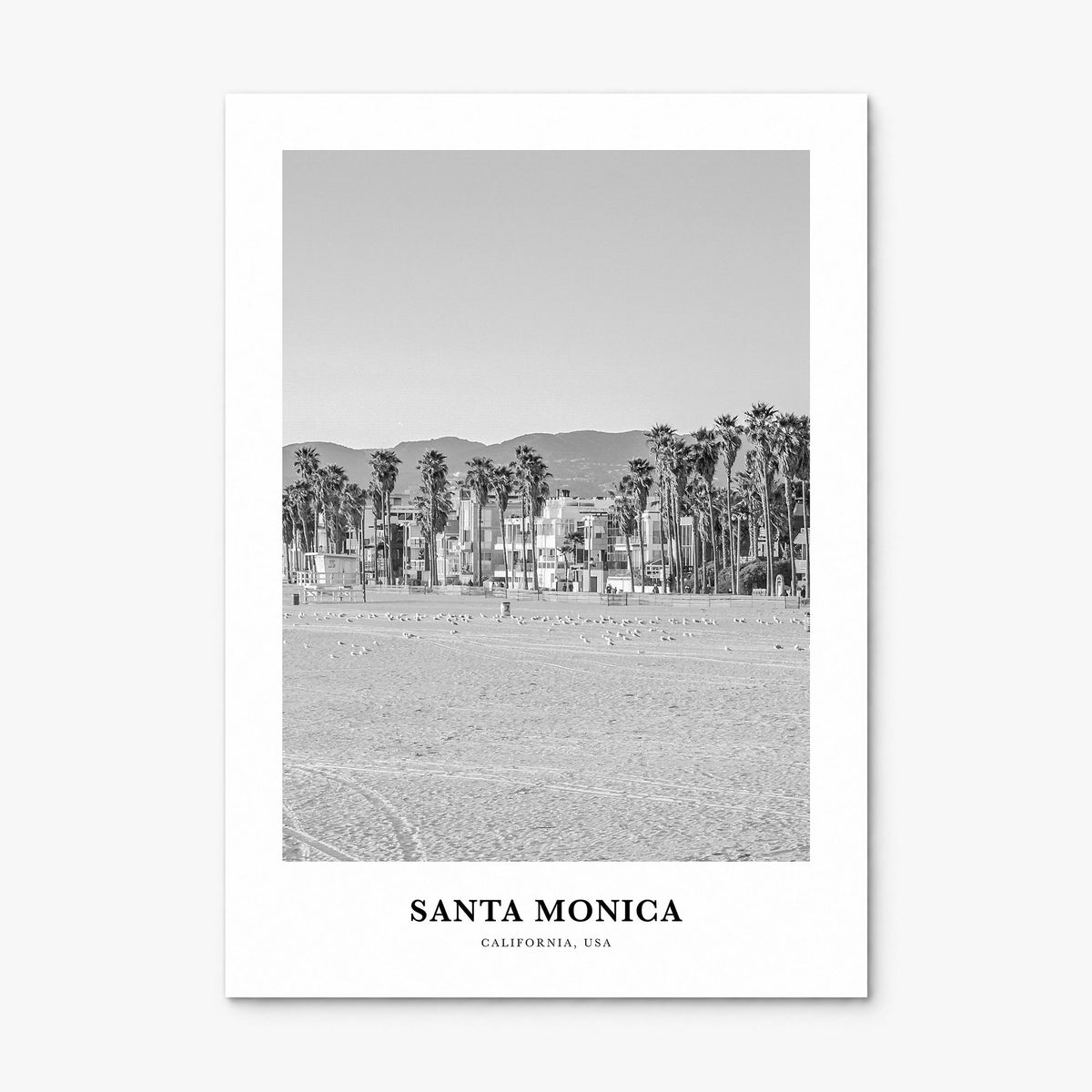 Santa Monica Classic No 1 Poster, print only (unframed)