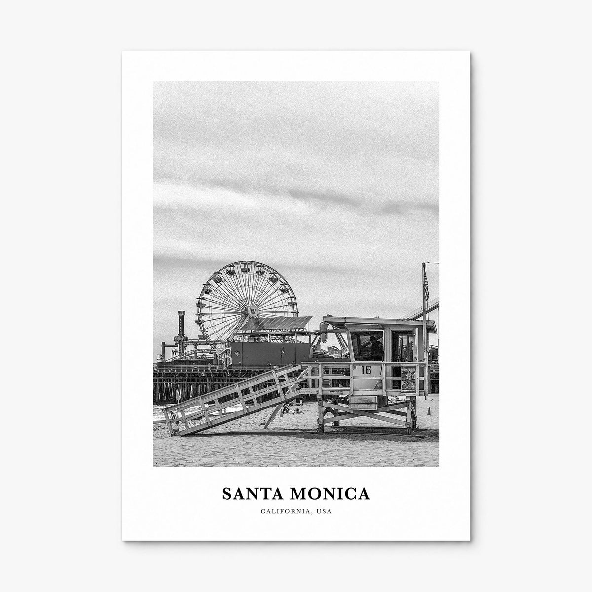 Santa Monica Classic No 2 Poster, print only (unframed)