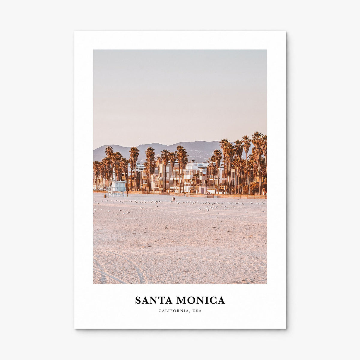 Santa Monica Classic Poster, print only (unframed)