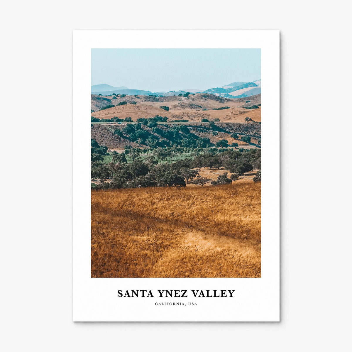 Santa Ynez Valley Classic Poster, print only (unframed)