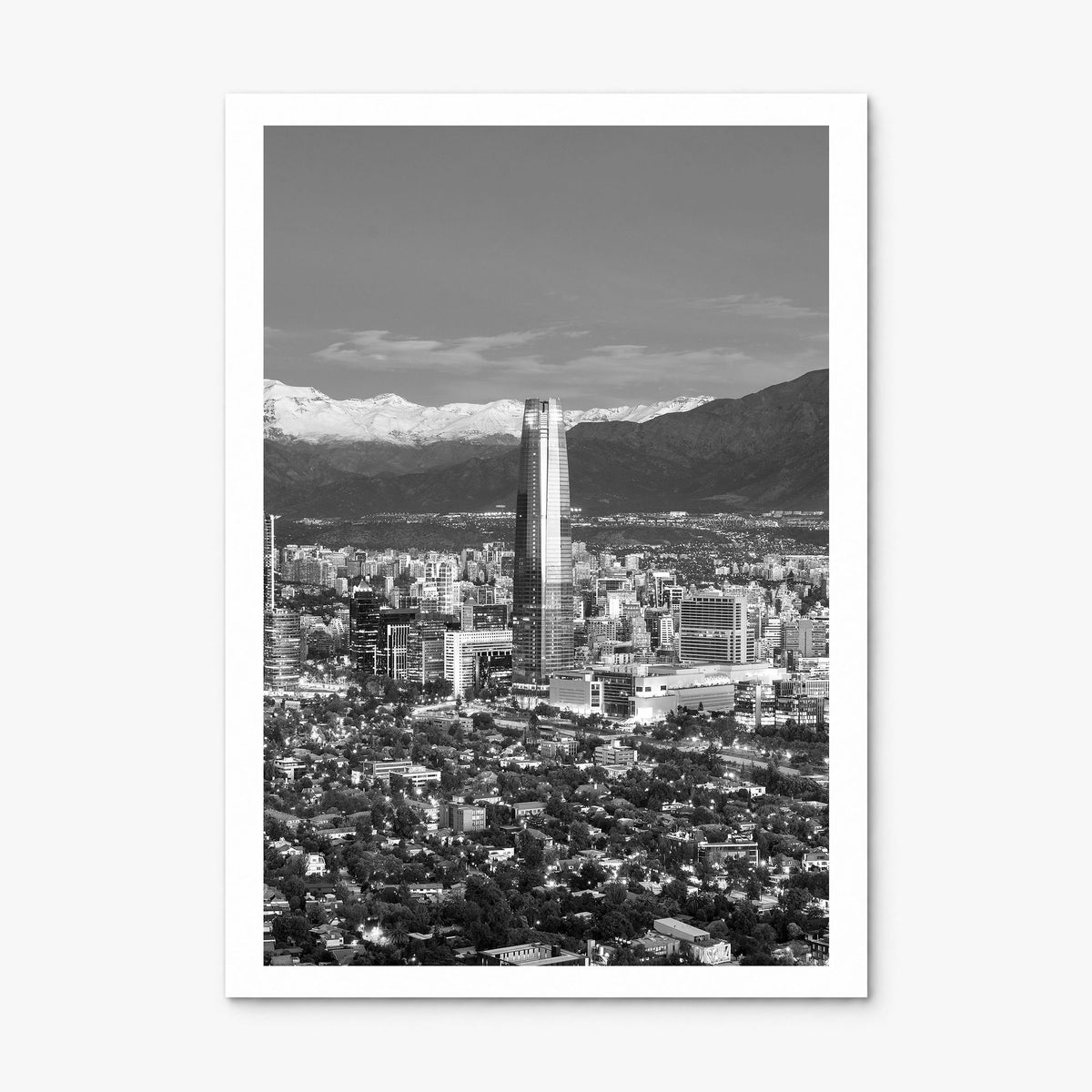 Santiago de Chile Photo No 1 Poster, print only (unframed), white border