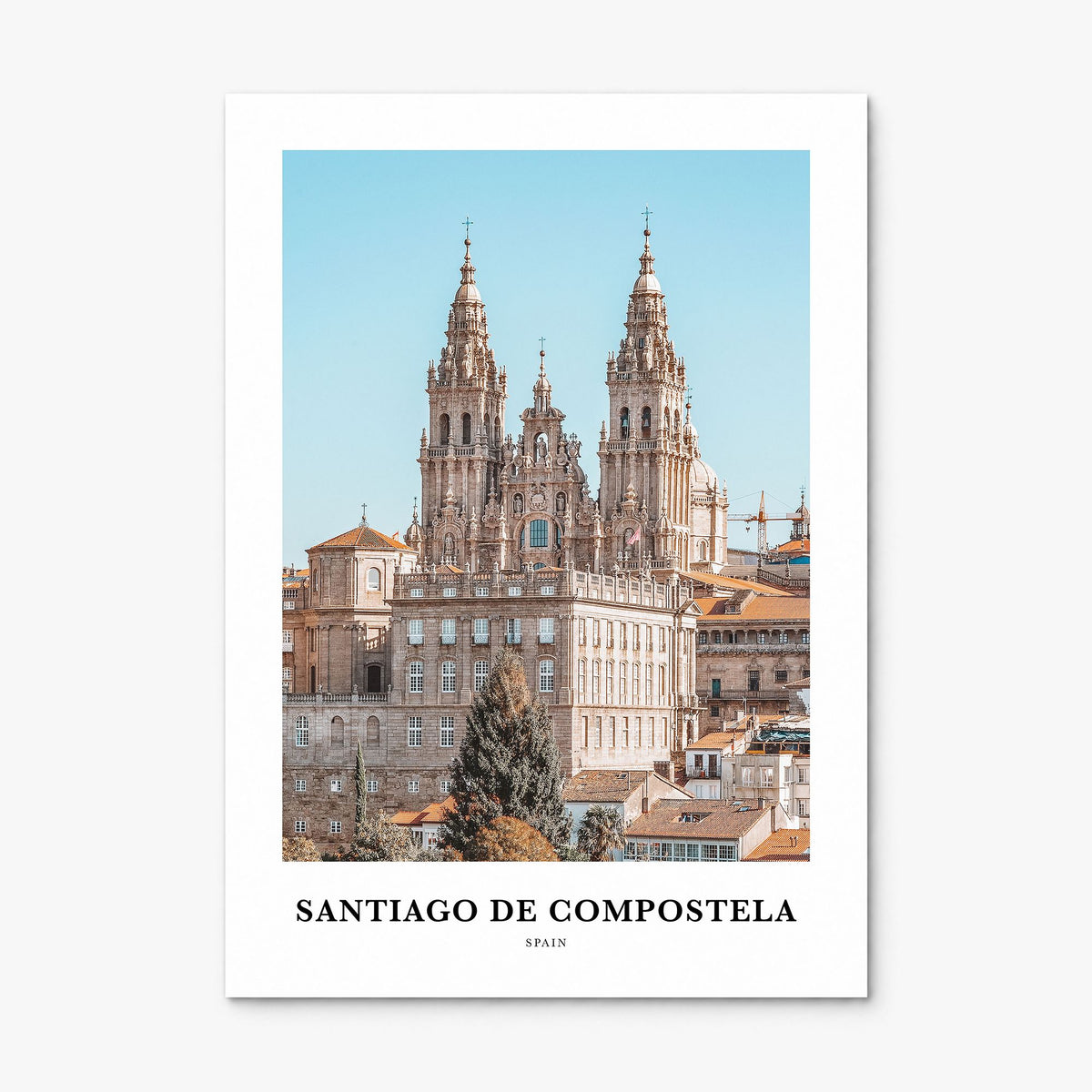 Santiago de Compostela Classic Poster, print only (unframed)
