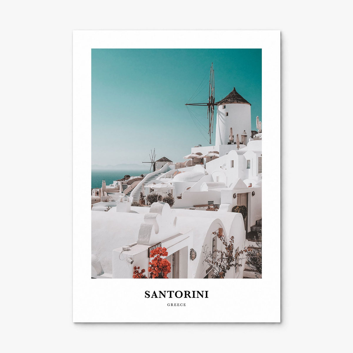Santorini Classic Poster, print only (unframed)