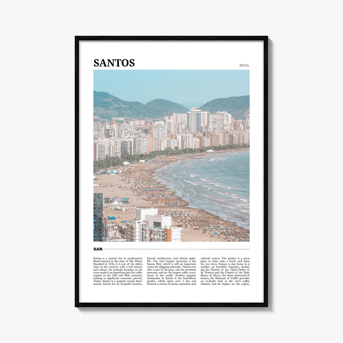 Santos Travel No 1 Poster