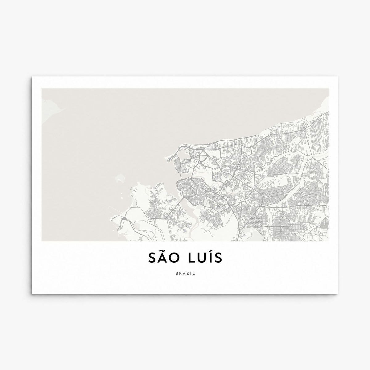 São Luís Map Poster, print only (unframed)