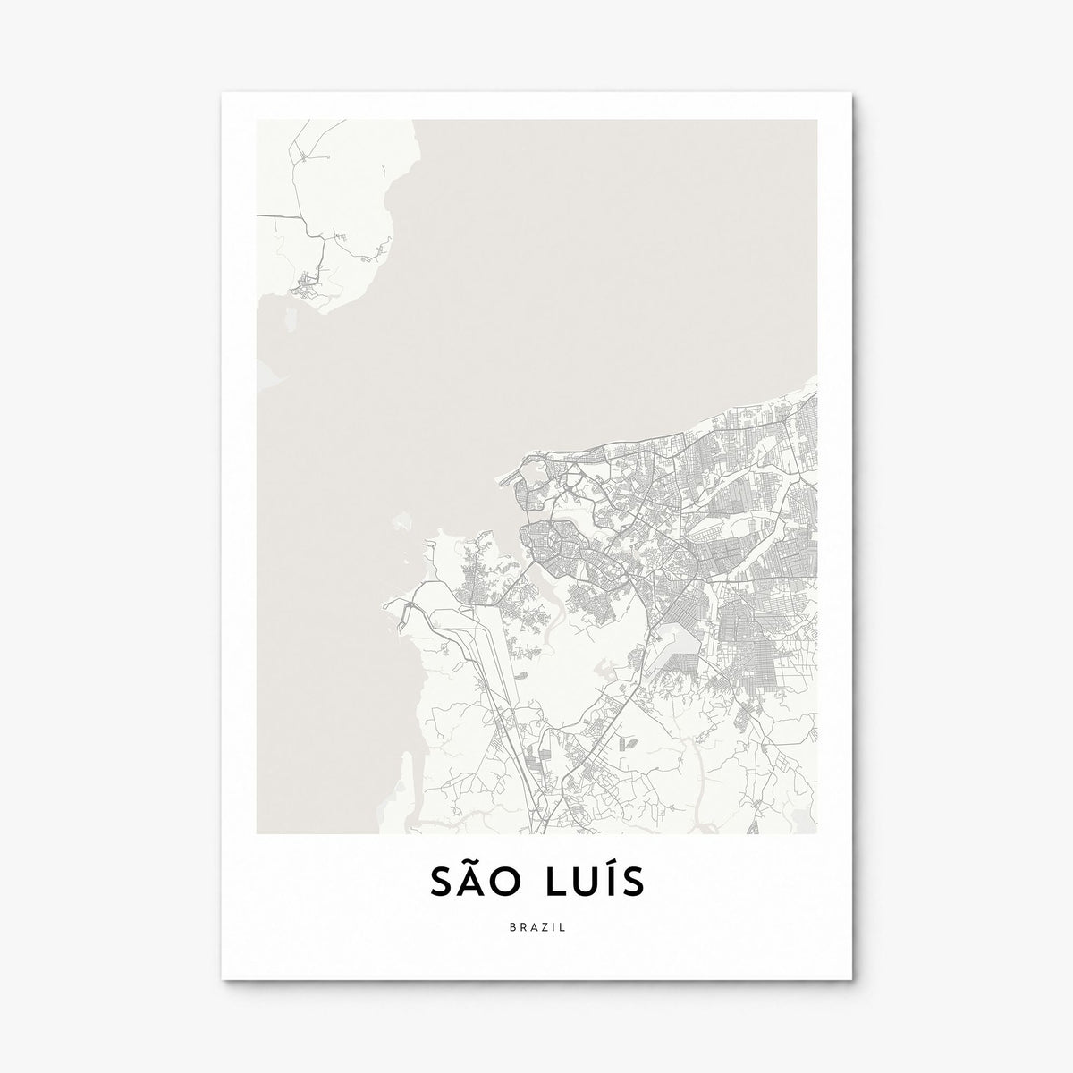 São Luís Map Poster, print only (unframed)