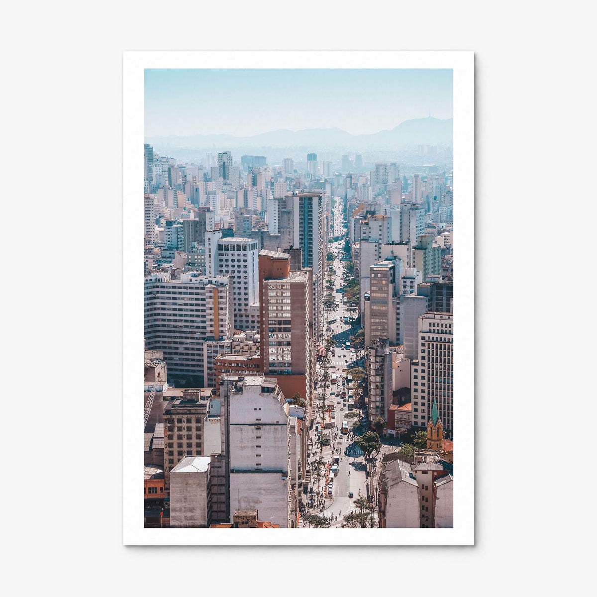 São Paulo Photo No 1 Poster, print only (unframed), white border