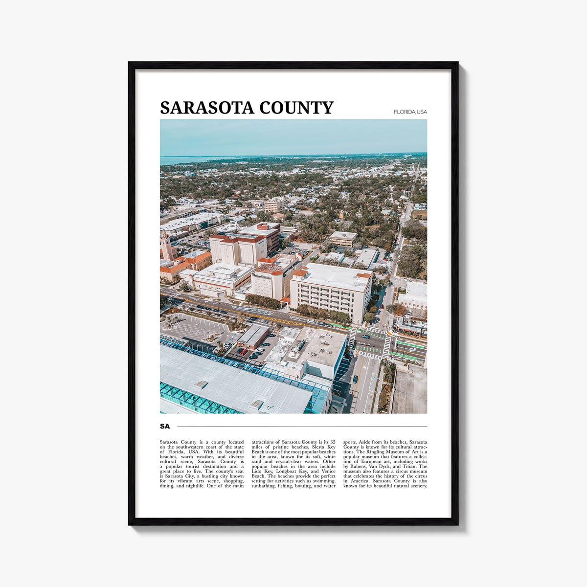 Sarasota County Travel Poster