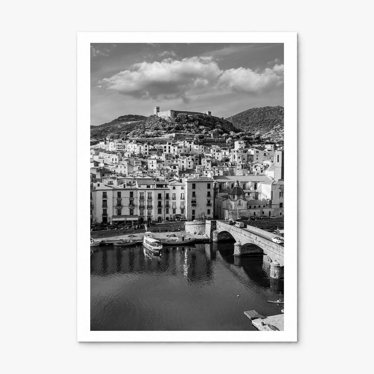 Sardinia Photo Poster, print only (unframed), white border