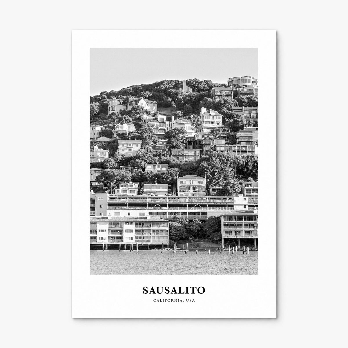Sausalito Classic Poster, print only (unframed)
