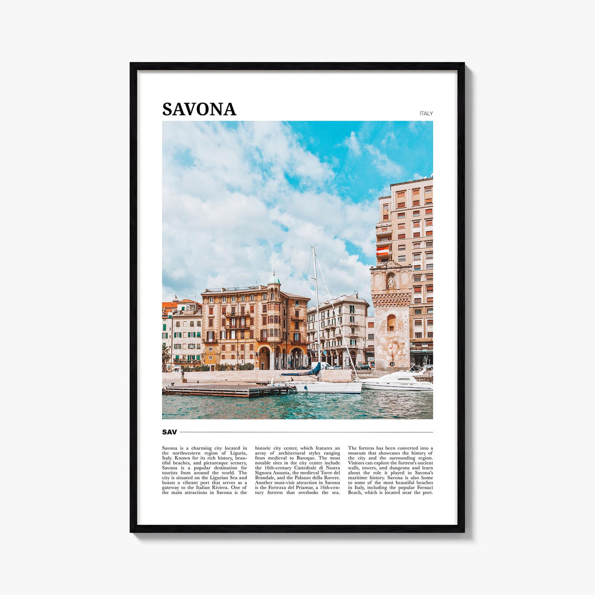 Savona Travel Poster