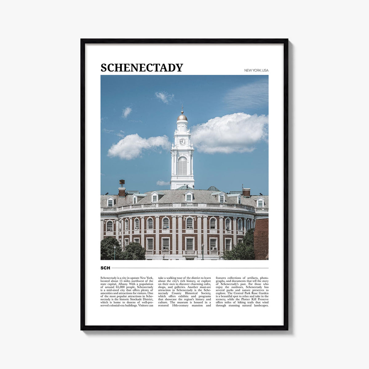 Schenectady Travel Poster