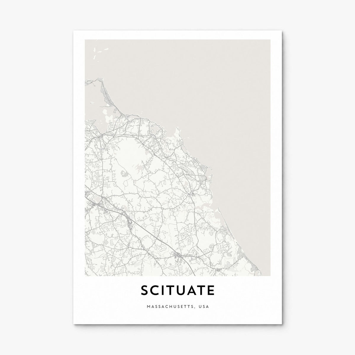 Scituate Map Poster, print only (unframed)