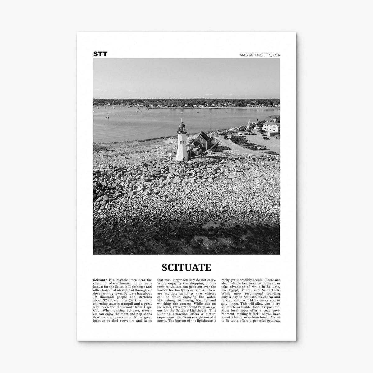 Scituate Newspaper Poster, print only (unframed)