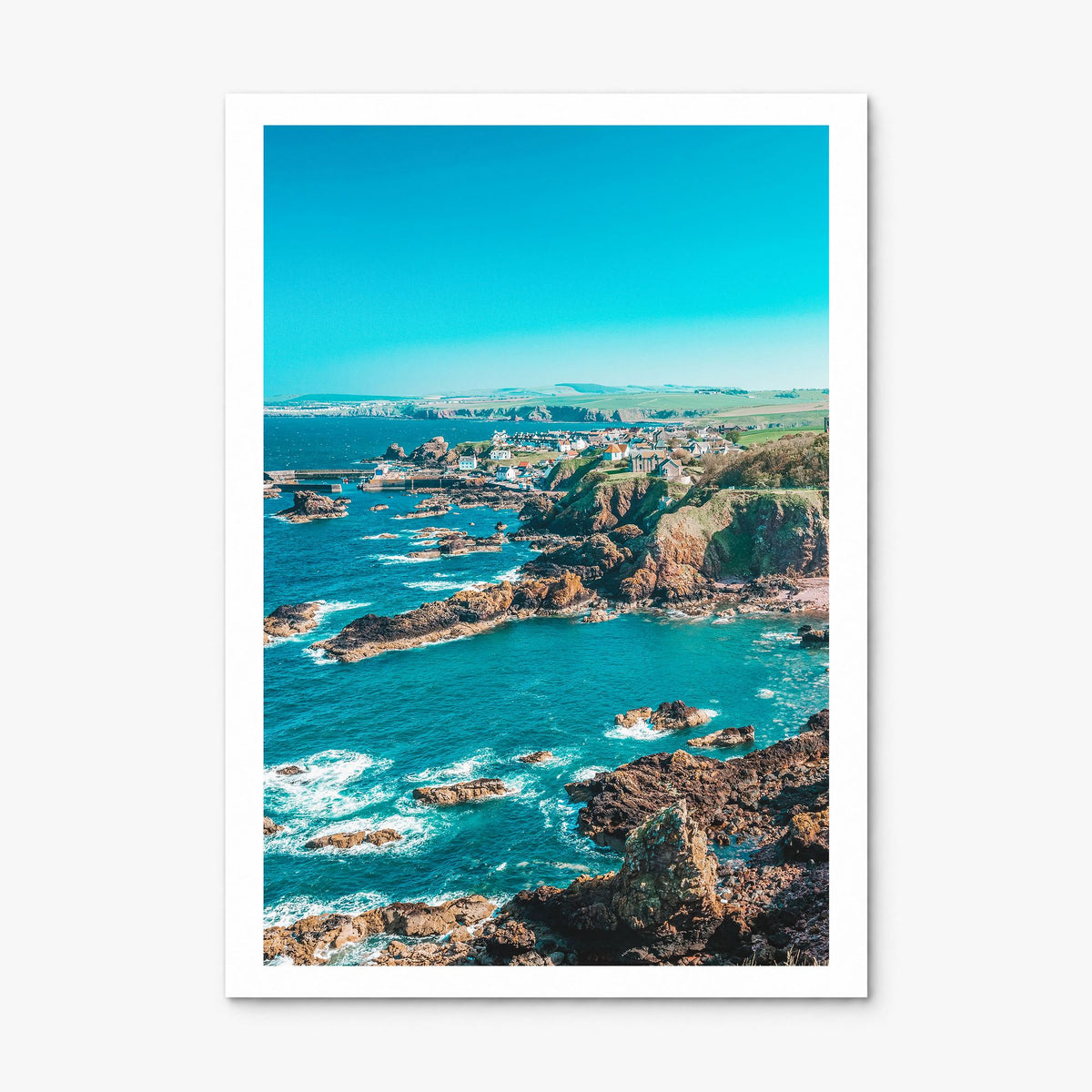 Scotland Photo Poster, print only (unframed), white border