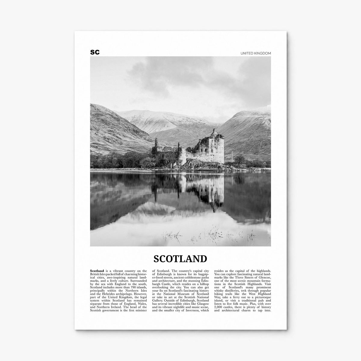 Scotland Newspaper Poster, print only (unframed)