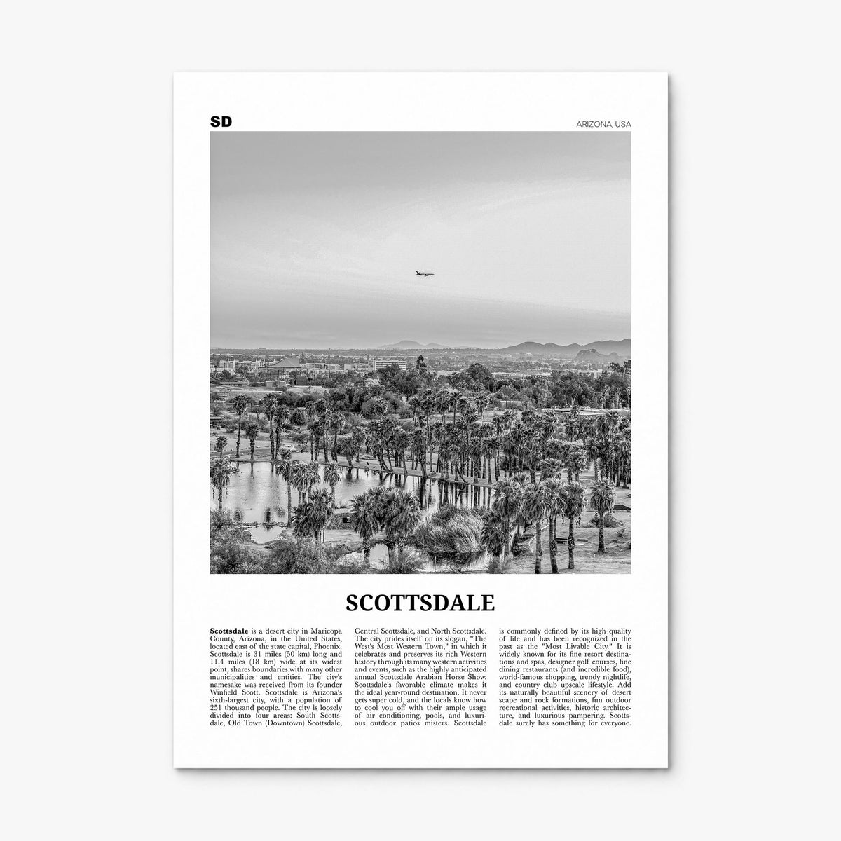 Scottsdale Newspaper No 1 Poster, print only (unframed)