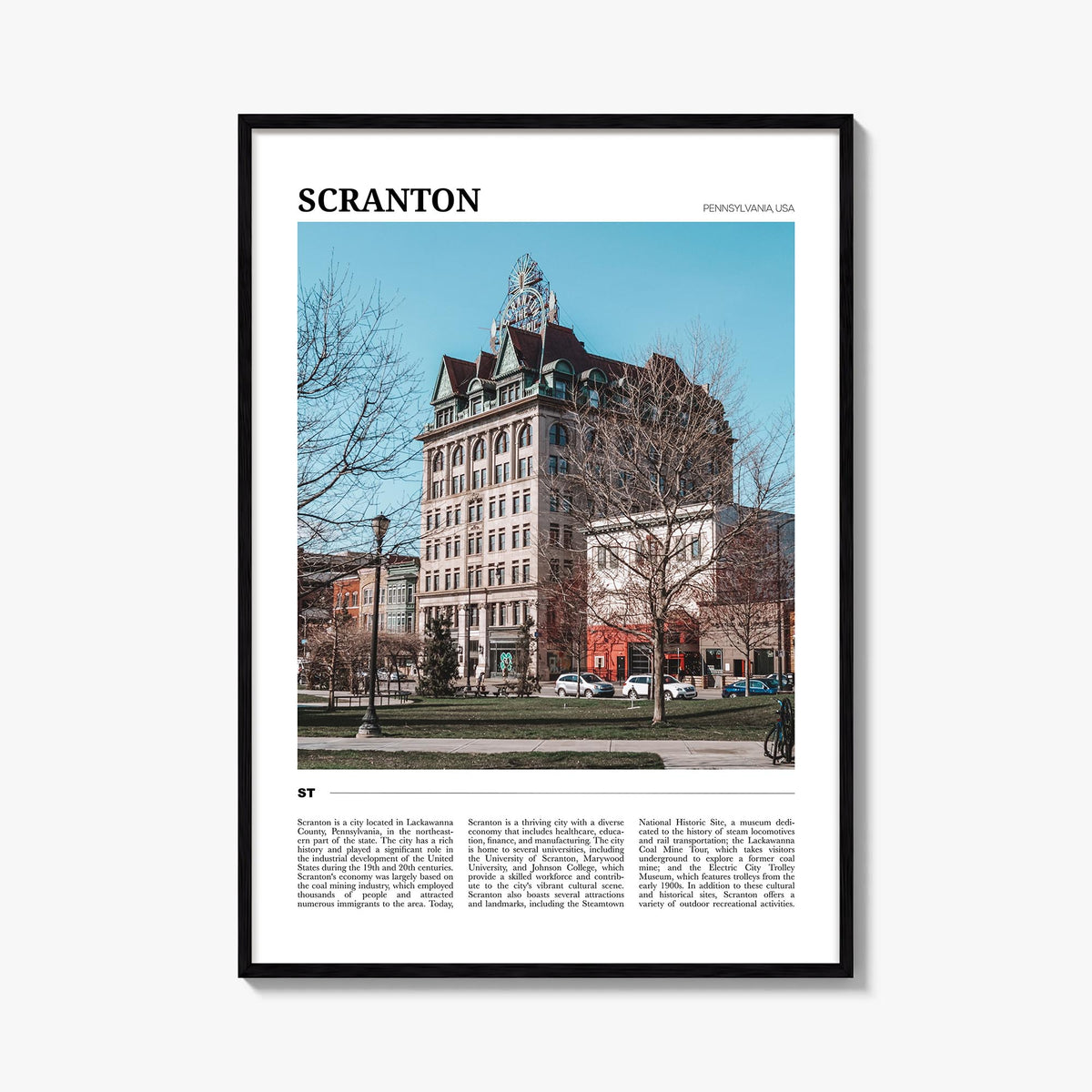 Scranton Travel Poster