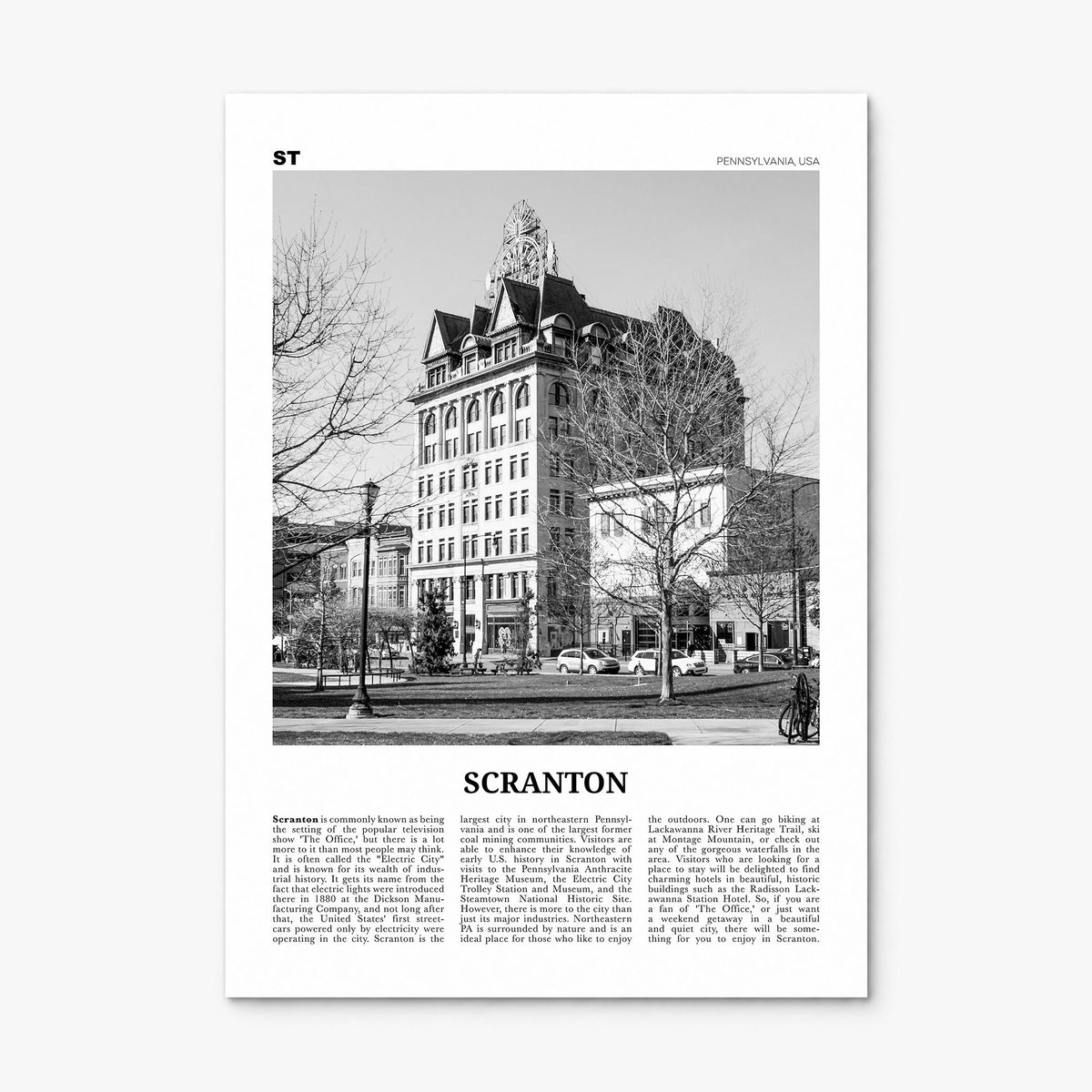 Scranton Newspaper No 1 Poster, print only (unframed)