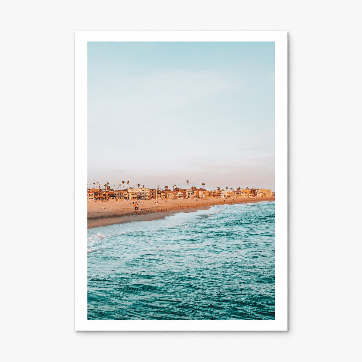 Seal Beach Photo Poster, print only (unframed), white border