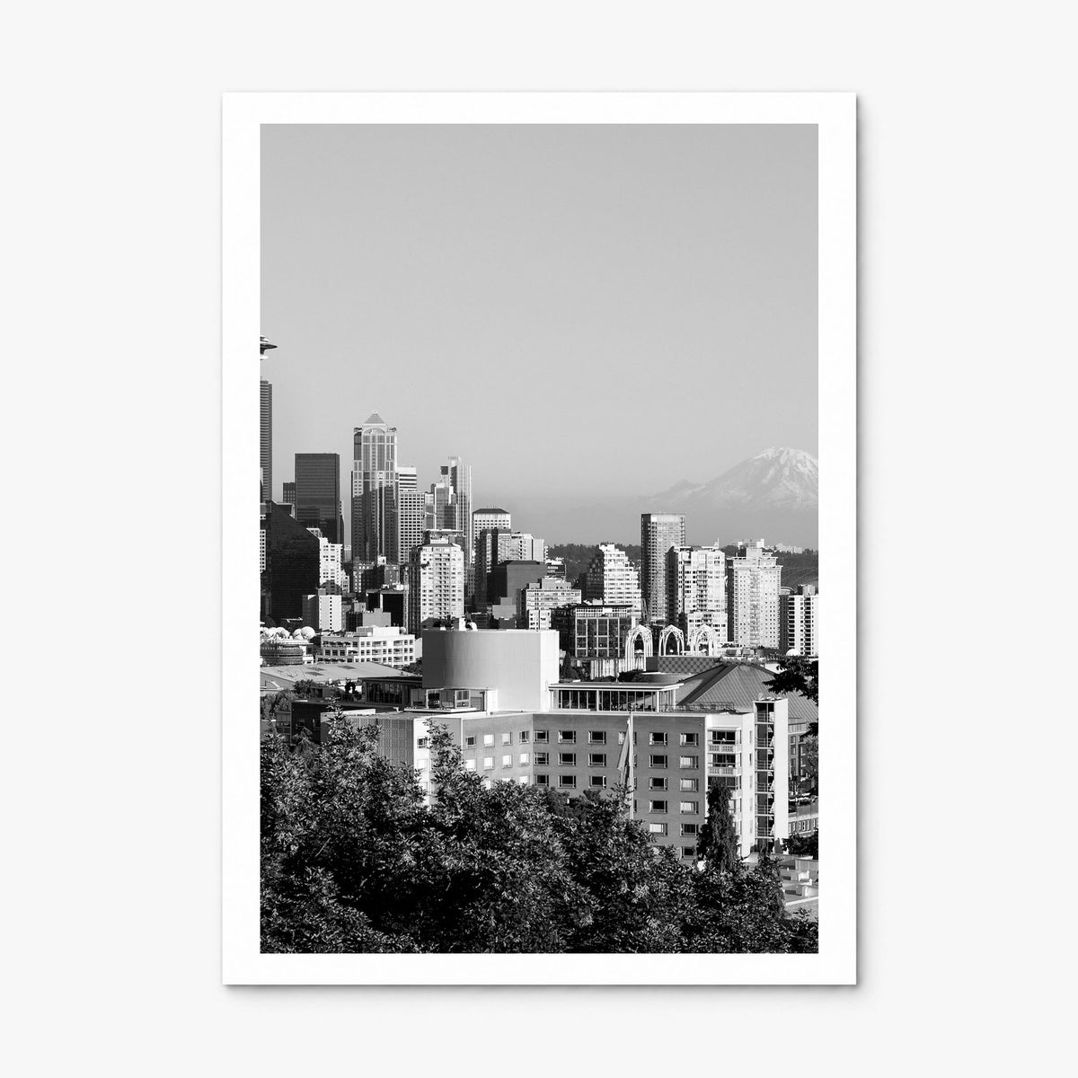 Seattle Photo No 2 Poster, print only (unframed), white border
