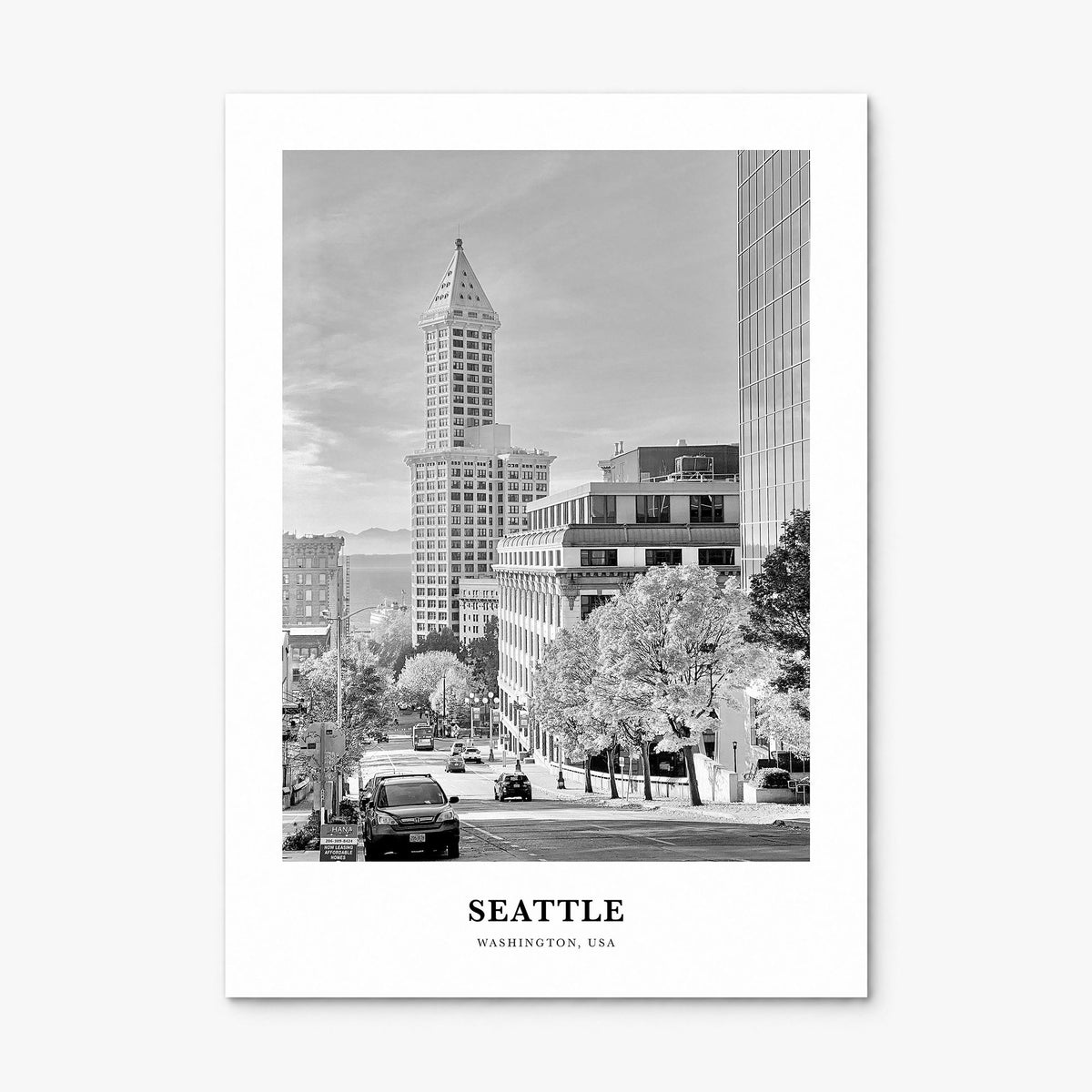 Seattle Classic No 4 Poster, print only (unframed)
