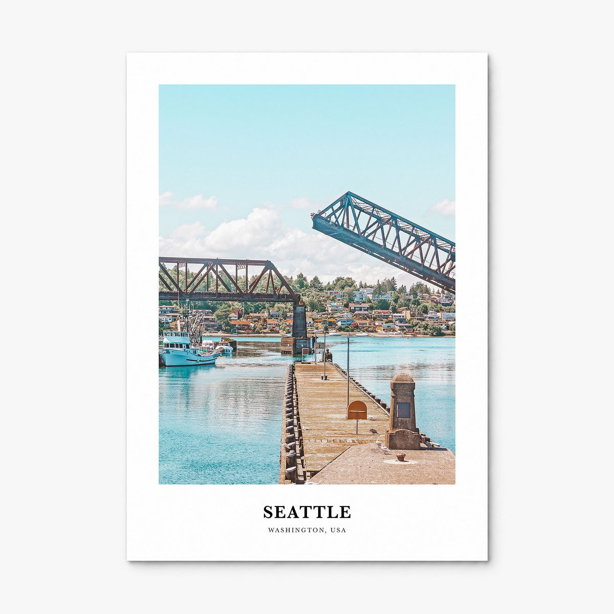 Seattle Classic No 2 Poster, print only (unframed)