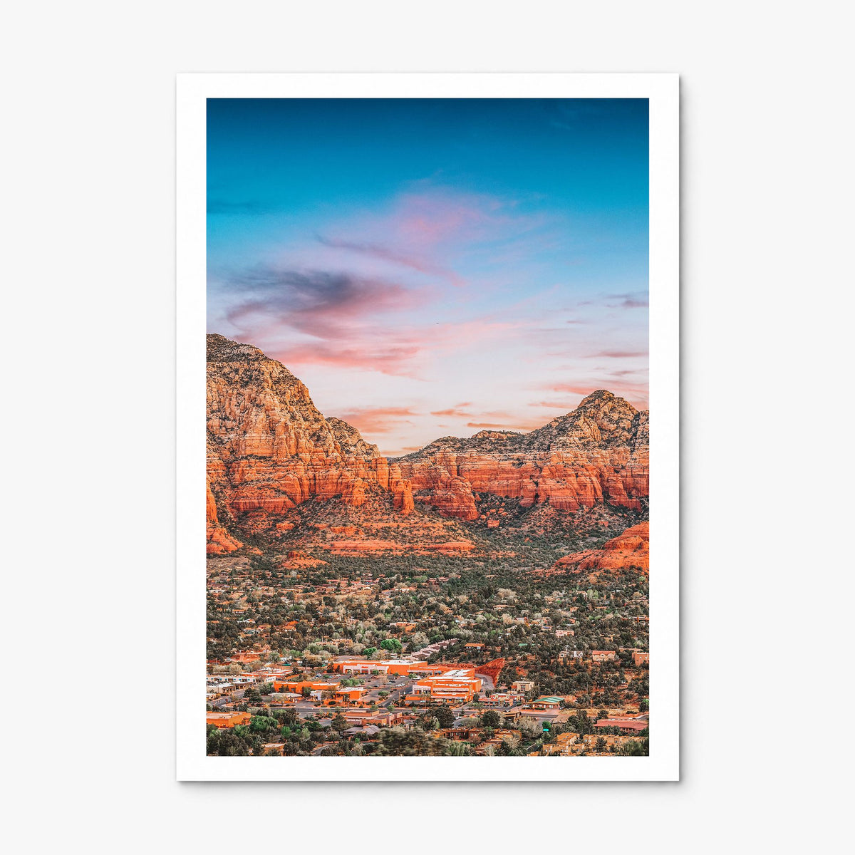 Sedona Photo Poster, print only (unframed), white border