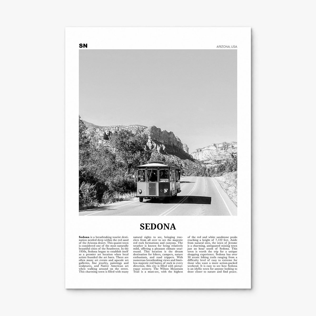 Sedona Newspaper Poster, print only (unframed)