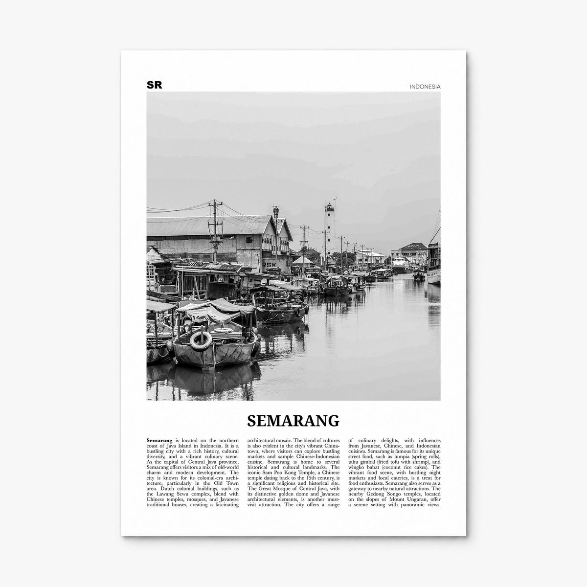 Semarang Newspaper Poster, print only (unframed)