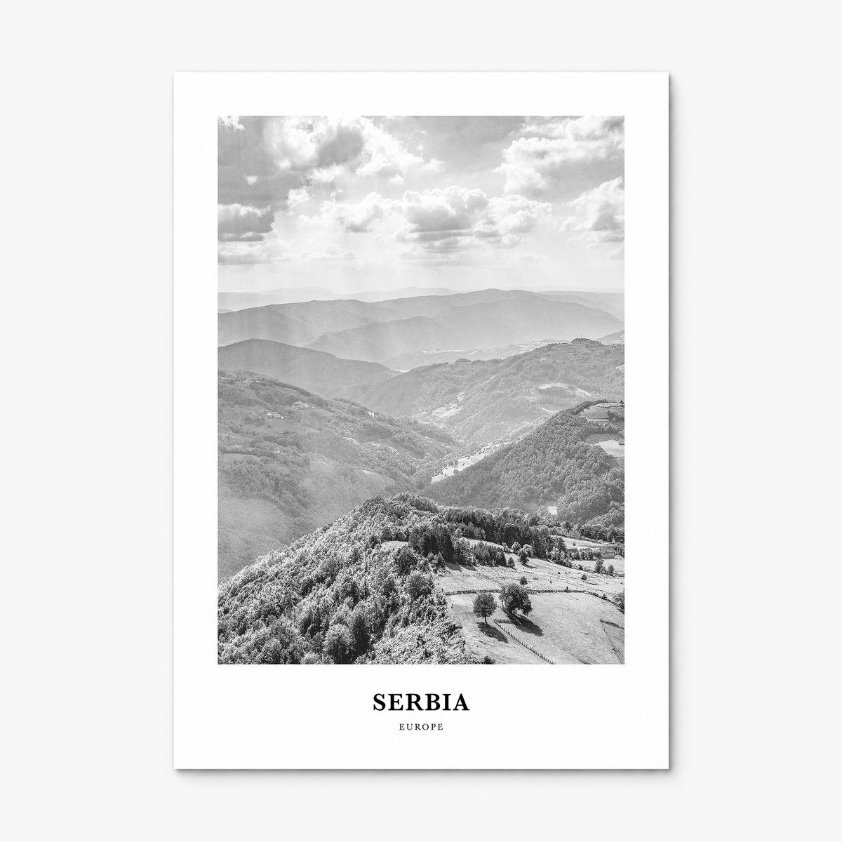 Serbia Classic Poster, print only (unframed)