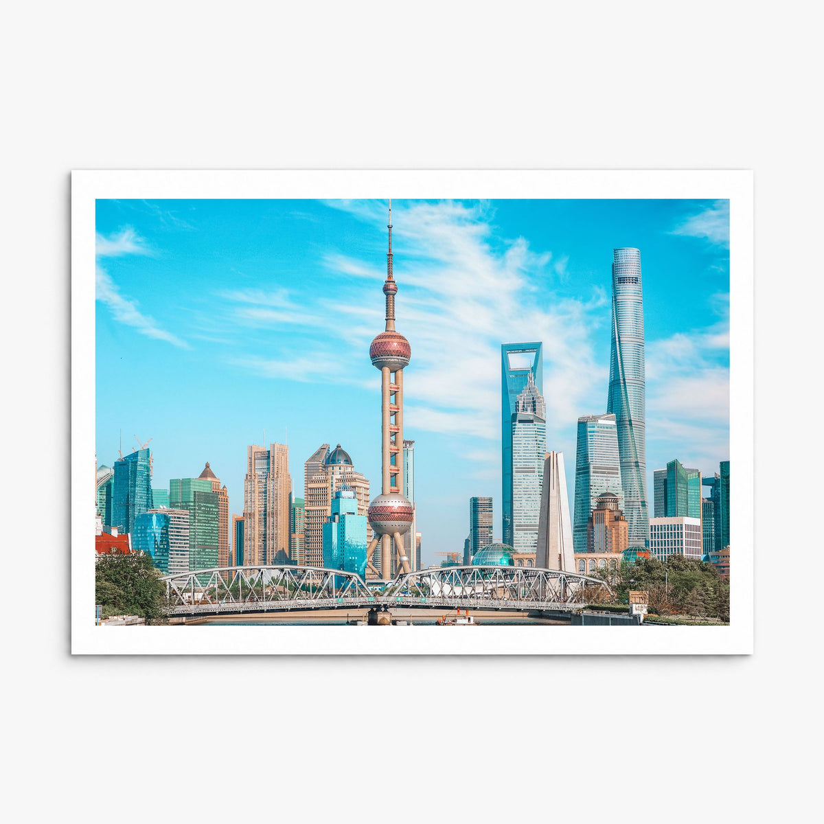 Shanghai Photo Poster, print only (unframed), white border
